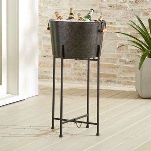 Admirable Design <b>Galvanized</b> Wine <b>Tub</b> Creative Quality <b>Galvanized</b> Large Size Wine Bucket With Stand at Good Price - Product Image 6