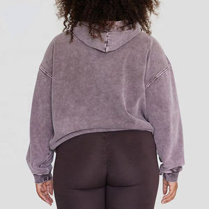 Nouvelle mode en gros nouveau sweat à capuche délavé à l'acide à la mode pour les femmes grande taille coupe confortable sweats à capuche pour femmes faites par Dikson Sports - Product Image 5