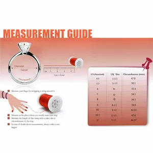 Bague de fiançailles solitaire en argent 925 3ct coupe ronde véritable Moissanite - Product Image 5