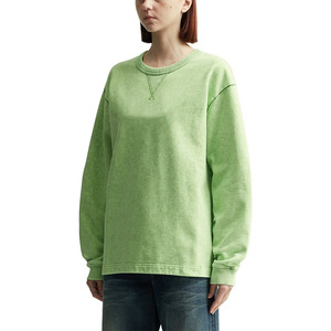 Sweat-shirts à manches longues décontractés pour femmes en gros avec logo imprimé personnalisé OEM, en molleton 100% coton de haute qualité pour l'hiver - Product Image 2