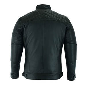 Chaqueta de cuero de lona de calle alta de invierno de alta calidad para hombres Logotipo personalizado Tallas grandes Impermeable y transpirable - Product Image 2