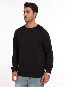 Alta calidad 500gsm Heavyweight Pullover sudadera French Terry Hoodies Drop Shoulder No Strings Heavy Oversized Men Sweatshirt - Product Image 4