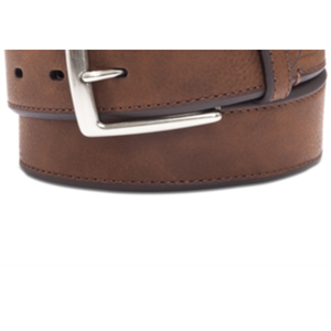 Cintura Casual da Uomo con Bordo Smussato, Taglia 44, Marrone, Metallo, Prodotto Club Room - Product Image 6