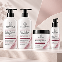 Kit de Soin Réparateur Cheveux Décolorés OEM : Shampoing, Après-Shampoing, Masque Capillaire, Sérum Brillant pour des Cheveux Doux, Lisses et Éclatants