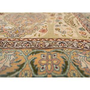 Tapis en soie rectangulaire Gulmarg Pae-5564 de haute qualité, à motifs floraux, noué à la main en viscose et polyester vert, pour salon ou chambre à coucher - Product Image 3
