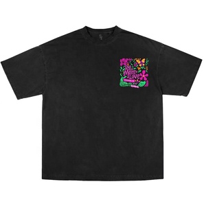 เสื้อยืดผู้หญิงโอเวอร์ไซส์แบบปรับแต่งได้ลายสกรีนพิมพ์โลโก้แฟชั่นขนาดพลัสไซส์สำหรับวัยรุ่นบริการ OEM - Product Image 3