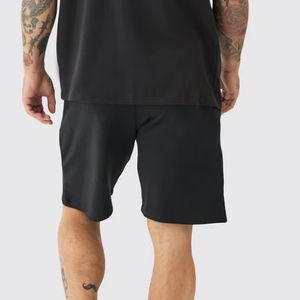 Conjunto de camiseta y pantalones cortos con gráfico grande y cuello extendido de gran tamaño, conjunto de chándal para hombre con pantalones cortos y camiseta con logotipo personalizado, conjunto de verano - Product Image 6