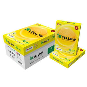 PAPIER À COPIER A4 IK YELLOW HAUTE QUALITÉ BLANC (210MM X 297MM) (500 FEUILS) (70/80GSM) - Product Image 1