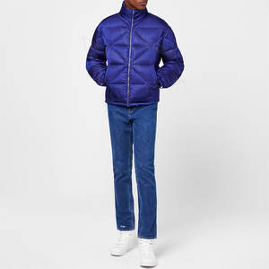 Nouveau style de doudoune à bulles brillantes pour hommes logo personnalisé veste en duvet pour hommes veste à capuche bouffante - Product Image 4