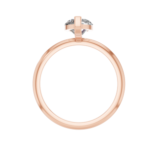 แหวนหมั้นเพชร14K สีทองประกายแวววาวสำหรับผู้หญิงแหวนหมั้นเพชรสำหรับปลูกในห้องปฏิบัติการของขวัญเครื่องประดับงานหมั้นแบบคลาสสิก - Product Image 2