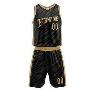 Ensemble de maillots de basket-ball brodés sur mesure, dernière tendance, best-seller, ensembles de maillots de basket-ball pour hommes, service OEM - Product Image 2