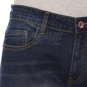 Pantalon en jean de toile léger et respirant pour homme, coupe droite, taille mi-haute, 100 % coton, confectionné sur mesure - Product Image 4