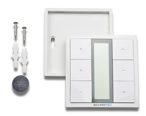 SCHARTEC Volet roulant sans fil premium interrupteur mural 15 canaux CE télécommande Moteur tubulaire Volet roulant émetteur - Product Image 3