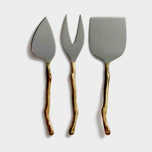 Silver Cheese Spreader Polished Butter Slicer Full Wooden Acacia Handle Tableware Royal Silver Stainless Steel - Product Image 6