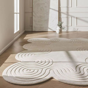 Alfombra con mechones de lana hecha a mano Alfombra de área de lana con mechones de diseñador de lujo personalizada Venta al por mayor para sala de estar Textiles indios H/L - Product Image 1