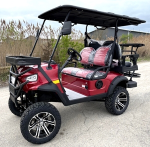 Voitures de golf électriques avancées 2/4/6/8 places avec tableau de bord de luxe et contrôleur haute puissance pour hôtels et zones commerciales - Product Image 1