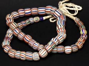 Venta al por mayor de cuentas de Comercio de Chevron veneciano sueltas patrón redondo cuentas de cristal de Murano para DIY pulsera y lámpara fabricación de joyas - Product Image 2