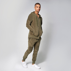 Survêtements pour hommes à manches longues tendance et très vendus, sweat-shirt en poly pour hommes, veste à capuche en velours, sweat-shirt classique à fermeture éclair - Product Image 3