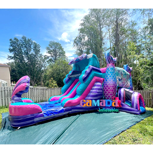 Castillo inflable para niños de grado comercial 2024, casa de rebote con tobogán combinado de diversión y cartón de actividades para jóvenes - Product Image 4