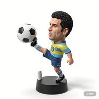 Figurine Personnalisée Bobble Head Vente en Gros Résine Artisanat Joueur de Football Statue Bobblehead Sport Poupée Figurines Comme Souvenirs Cadeau