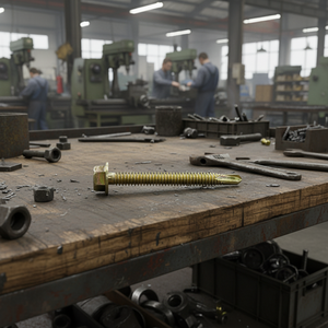 Vis autoperceuse à tête hexagonale, classe 8, acier au carbone zingué, phosphate galvanisé, filetage standard, marque PDC, Tek Screw, pouce, durable - Product Image 1