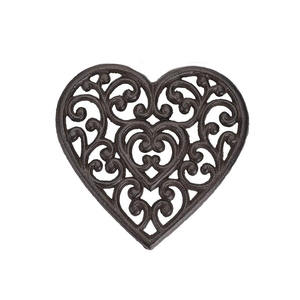 Decorative Cast Iron <b>Trivet</b> for Kitchen or Dining Table Square with Vintage Pattern Metal Vintage Rustic Design - Product Image 6