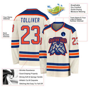 Ice Hockey Jerseys Sublimation Printing Custom Color Lightweight 100% Polyester Performance Team Uniform Unisex Private <b>Label</b> - Product Image 4
