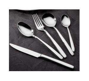 New Stainless Steel Inner Material With <b>Black</b> Matte Polished <b>Cutlery</b> Flatware <b>Set</b> With Customized Logo - Product Image 6