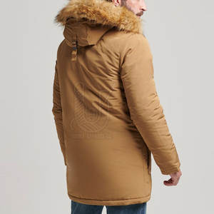 Services OEM, parka d'hiver pour homme à capuche, logo personnalisé de haute qualité, respirant, séchage rapide, nouveau design - Product Image 2