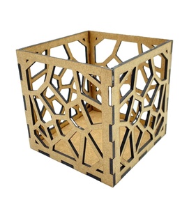 Geometric Shadow <b>Box</b> Laser Cut <b>File</b> Candle Holder Meditation Gift Frosted Amber Black Clear Valentine Print Handmade Silk Metal - Product Image 1