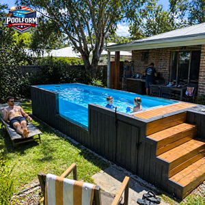 Piscine en verre acrylique sur mesure avec cascade, éclairage LED, cadre en bois, piscine de jardin, spa, piscine en fibre de verre - Product Image 3