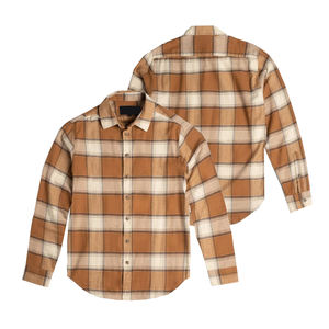 Chemises en flanelle pour hommes de la meilleure qualité, respirantes, ourlet incurvé, style vintage, ajustées, tissu doux, style streetwear, chemise en flanelle - Product Image 3