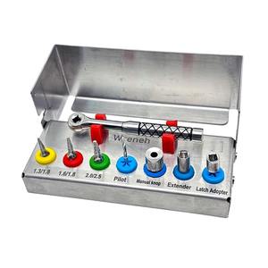 Ensemble de fraises manuelles en acier inoxydable pour implants dentaires, comprenant des forets, des expandeurs et des trephines, modèle JS-DLI-008, Classe I, CE ISO, OEM, chirurgical - Product Image 4