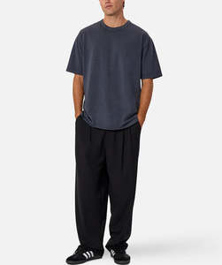 Venta al por mayor 100% algodón personalizado camiseta de calidad superior de lujo estilo de calle peso pesado de gran tamaño en blanco Camisetas cuello redondo - Product Image 2