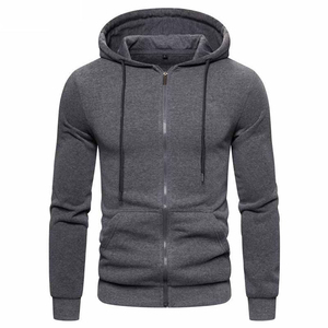 Streetwear décontracté surdimensionné sweats à capuche zippés pour hommes avec personnalisation 100% coton doux tissu confortable meilleure qualité matériel - Product Image 1