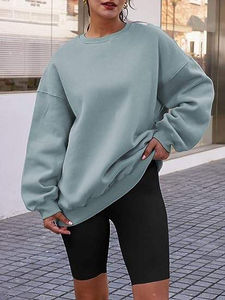 Sweat-shirt surdimensionné de haute qualité respirant grande taille sweats à capuche et sweat-shirts pour femmes - Product Image 4