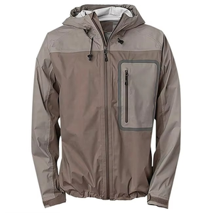 Grande demande Veste de pêche respirante coupe-vent personnalisée Veste imperméable légère Veste de pluie à 3 couches - Product Image 2
