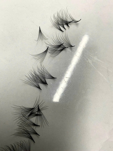 Extensiones de Pestañas Pre-fabricadas de Volumen Camellia, Cabello Sintético al por Mayor, 14D 16D 20D, Negro Mate, Hechas a Mano, Naturales, Largas, C/D/CC/DD/M/L - Product Image 2