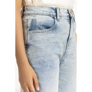 กางเกงยีนส์เดนิมทรงตรงแฟชั่นเรียบง่าย WM-JNS-WS25-004 - Product Image 5