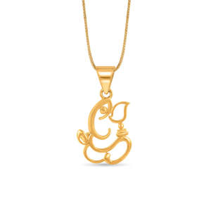 Collar con Colgante Religioso de Ganesh Grace en Oro de 14K - Product Image 3