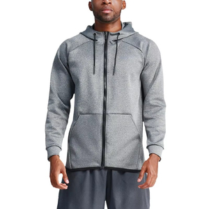 Sweat à capuche d'hiver pour homme de haute qualité avec broderie, personnalisable, uni, teinture unie, coupe ample, polaire pour vêtements de sport - Product Image 1