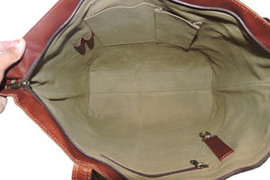 Handmade Large Brown Leather Tote <b>Bag</b> for Women and <b>Men</b> <b>Work</b> & Travel & Shopping Shoulder Handbag Stylish & Spacious Purse - Product Image 5