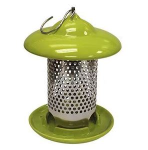 Top Trending Iron Seeds Bird Feeder with Glass Bronze & <b>Black</b> Colour <b>Lantern</b> Shape House for Birds Garden <b>Outdoor</b> Customized - Product Image 4