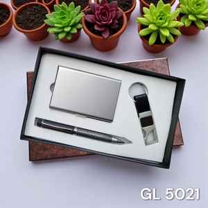 Juego de Regalo Corporativo de Lujo Personalizado, Llavero, Tarjetero con Bolígrafo para Regalos de Bienvenida Empresariales con Caja de Regalo Conmemorativa - Product Image 5