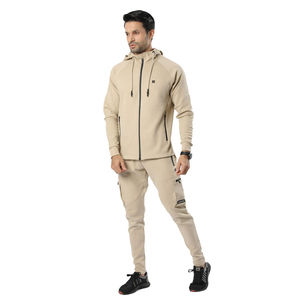 Chándal liso de otoño e invierno para hombre, diseño OEM, venta al por mayor de fábrica, ropa deportiva para entrenamiento, logotipo personalizado - Product Image 6