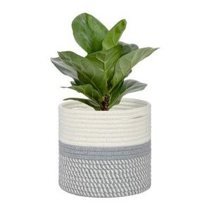 Jardinière en corde macramé vintage pour la décoration intérieure traditionnelle et contemporaine, alliant style rustique et moderne - Product Image 1
