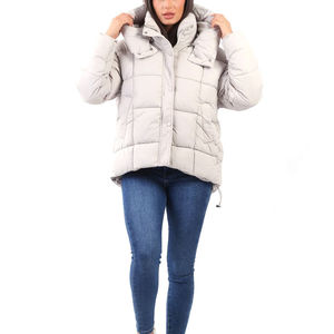 Nouvelle arrivée, veste matelassée d'hiver pour femmes, col montant, fermeture éclair, manches longues, veste matelassée tendance pour femmes, service OEM - Product Image 1