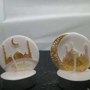 Bougies chauffe-plat islamique heidyelik bougies en cire de soja design innovant utilisation sur table ramadan et personnalisation de cadeau de mariage - Product Image 6