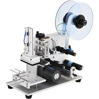 Etiquetadora Semiautomática para Botellas Planas YM120, Directo de Fábrica, para Limpiadores, Champús, Aceites Esenciales, Aplicador de Etiquetas