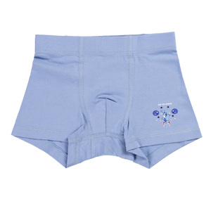 Sous-vêtements pour garçons en coton doux, coupe confortable, taille élastique douce, respirant, écologique, séchage rapide, motif uni, usage quotidien BD - Product Image 4